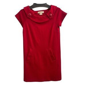 Michael Kors Red Short Sleeve Button Detail Dress - Size Women’s XS